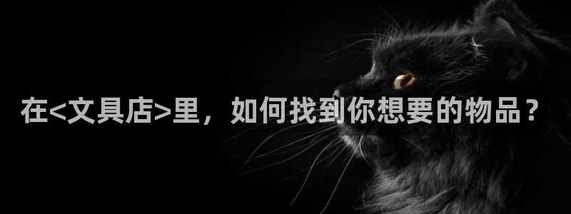 九游會(huì )ag注冊：在<文具店>里，如何找到