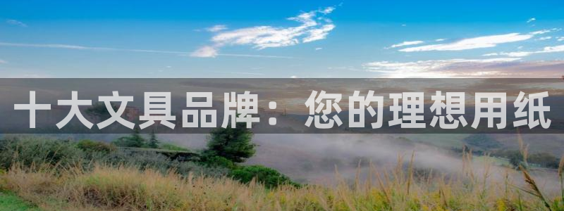 九游會(huì )網(wǎng)頁(yè)：十大文具品牌：您的理想用紙