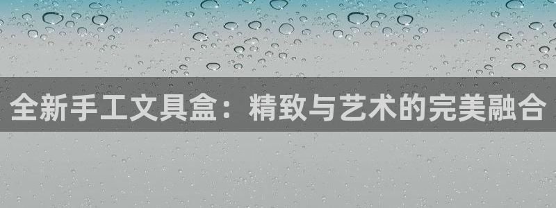 九游會(huì )登錄網(wǎng)站：全新手工文具盒：精致與藝